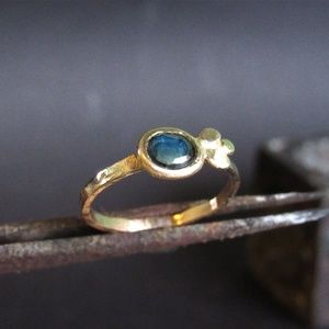 Gold Tourmalinen ring.